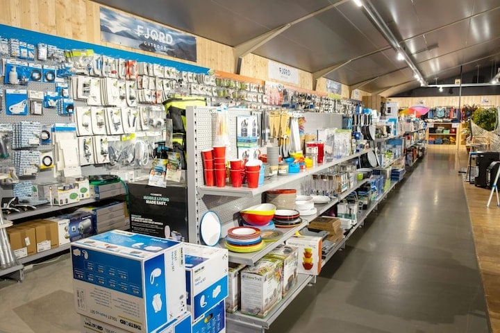 Camper showroom accessoires en benodigdheden