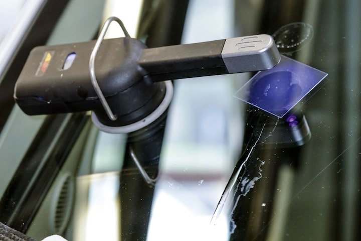 Ster in voorruit camper (Carglass) - uitharden