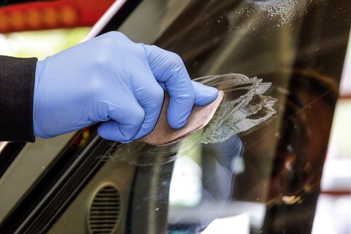 Ster in voorruit camper (Carglass) - Polijsten hars