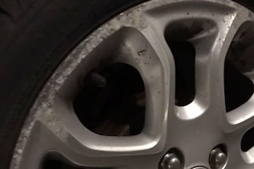 Beschadigde velg