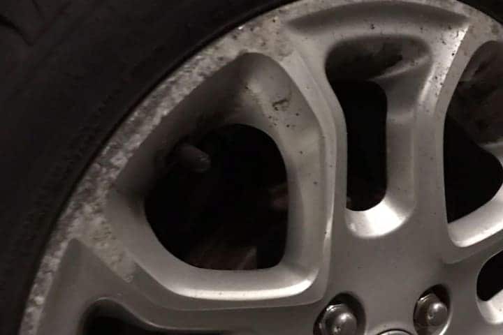 Beschadigde velg