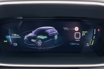 Display accu Peugeot e-208 dashboard