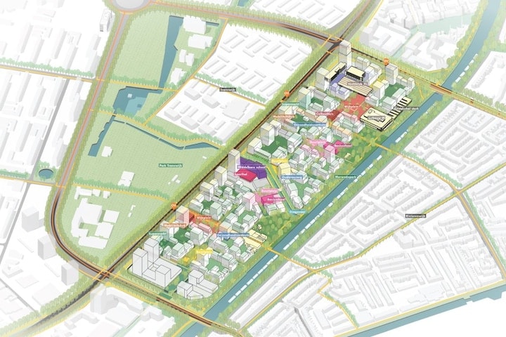 Autovrije wijk Merwede Utrecht Beeld marco.broekman en OKRA
