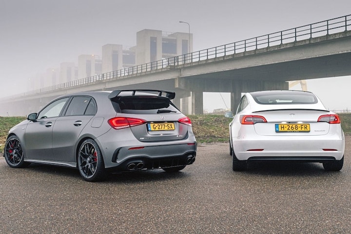 Mercedes-AMG A 45 S - Tesla Model 3 Performance