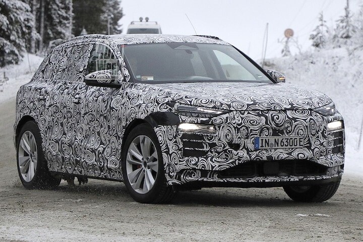 Spyshots Audi Q6 e-tron en Q6 Sportback e-tron