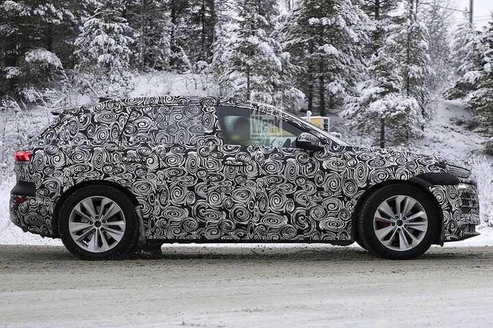 Spyshots Audi Q6 e-tron en Q6 Sportback e-tron