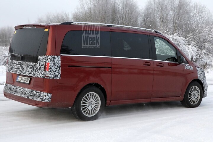 Mercedes-Benz EQV spyshots