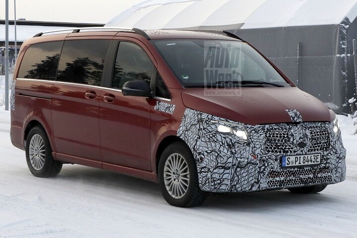 Mercedes-Benz EQV spyshots