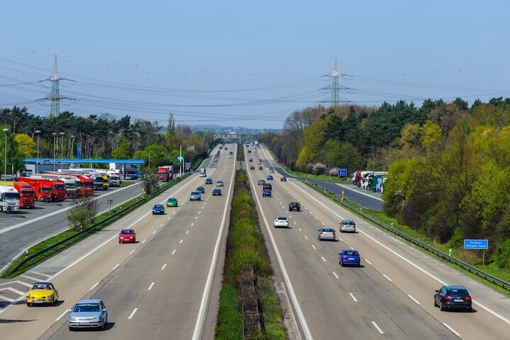 Duitsland snelweg autobahn parking rastplatz