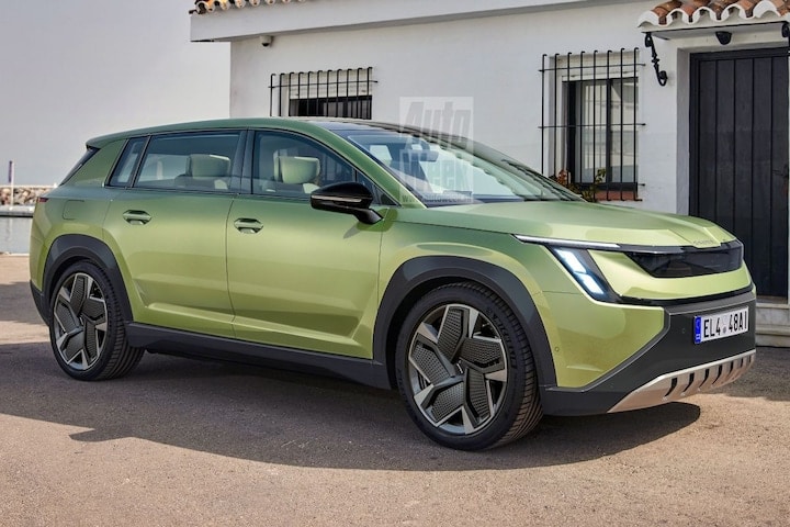 Skoda Vision 7S render (illustratie Larson)