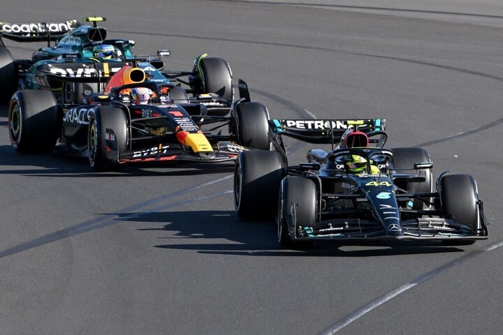 Hamilton Verstappen Red Bull Mercedes F1 (ANP)