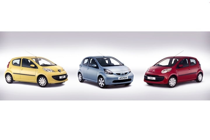 Toyota Aygo - CitroÃ«n C1 - Peugeot 107 (eerste serie)