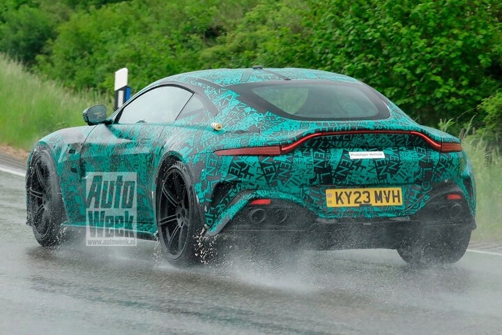 Aston Martin Vantage facelift spyshots