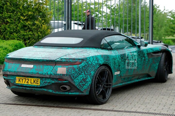 Aston Martin DB12 Volante spyshots