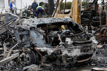 Campers - brand schade
