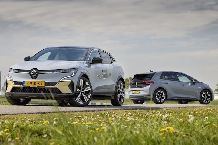 Volkswagen ID3 en Renault Megane E-Tech Electric