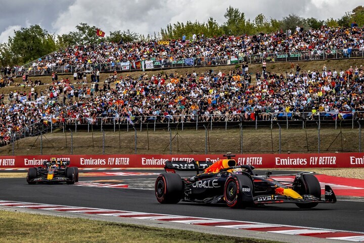 GP Hongarije Verstappen Perez (ANP)