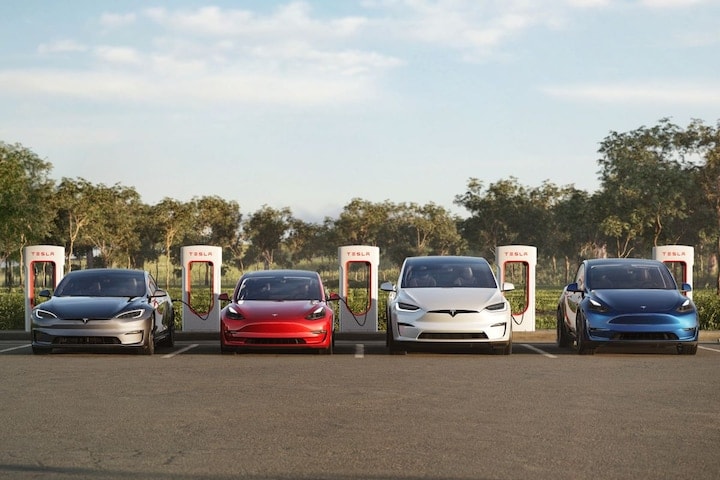Tesla line-up modellen serie sexy