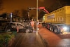 brand elektrische auto brandweer