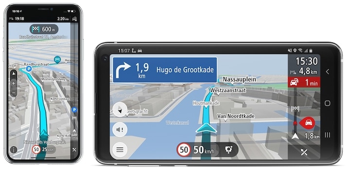Waarom verschilt de snelheid van een navigatie-app van de teller?
