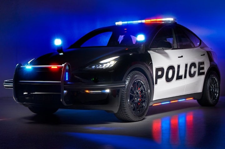Tesla Model Y politieauto