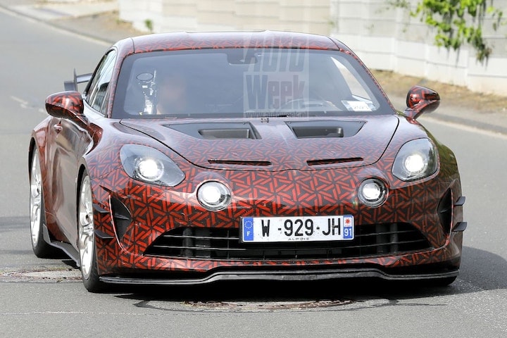 Alpine A110 spyshots