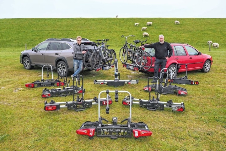 Test fietsendragers e-bikes Openingsbeeld test
