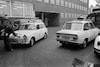 Volkswagen en Daf politieauto (1968, ANP)