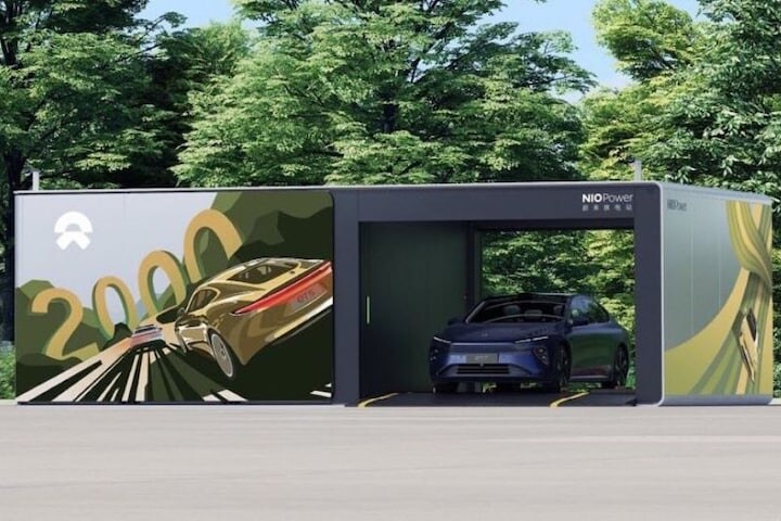 Nio accuwisselstation Power Swap Station