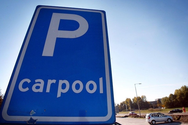 Carpool - verkeersbord (ANP)