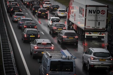 Avondspits spits verkeer file (ANP