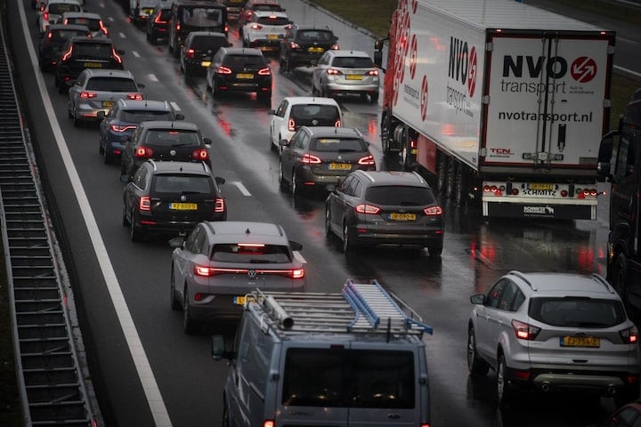 Avondspits spits verkeer file (ANP