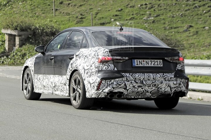 Audi S3 facelift spyshots