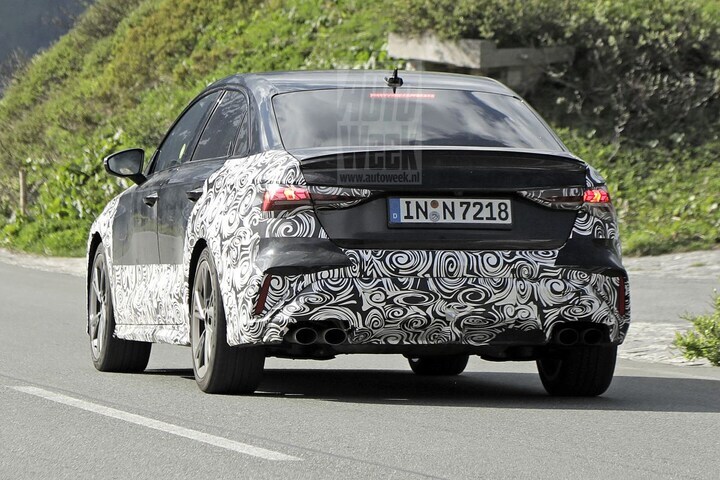 Audi S3 facelift spyshots