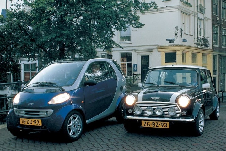 Smart city-coupé & Mini Cooper