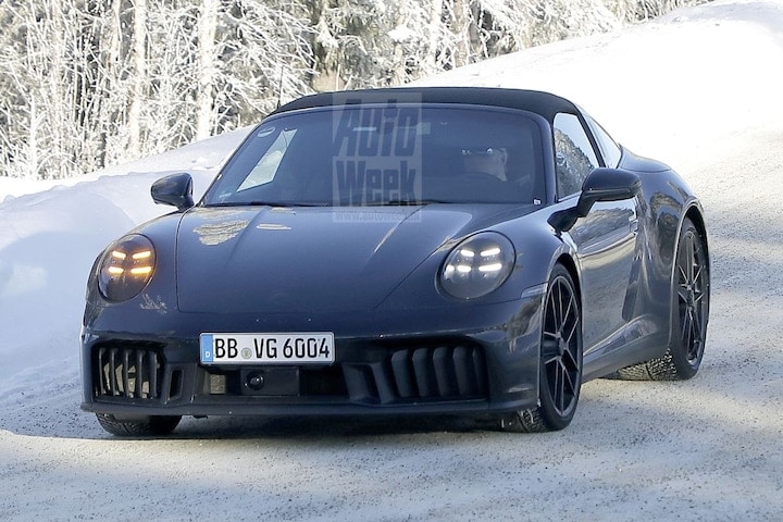 Porsche 911 Targa spyshots