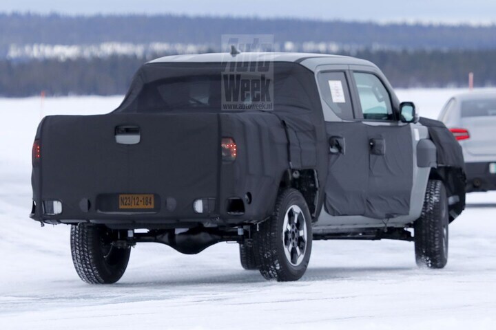 Kia Tasman spyshots
