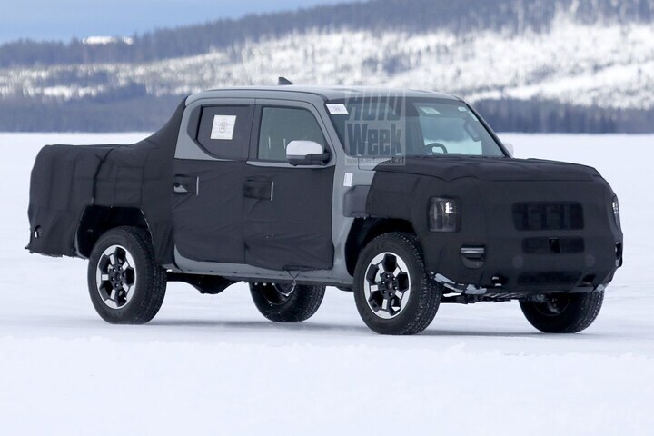 Kia Tasman spyshots