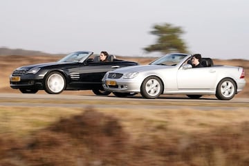 Mercedes SLK vs Chrysler Crossfire Roadster