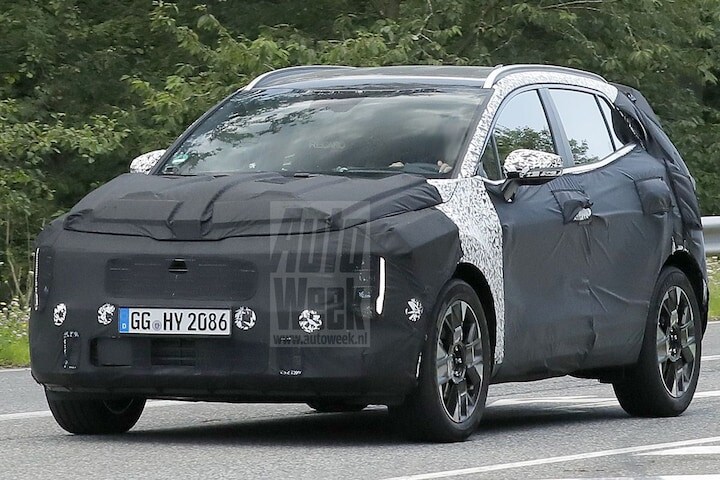 Kia Sportage facelift spyshots
