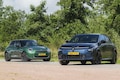 Mini Cooper Lancia Ypsilon dubbeltest elektrische auto ev
