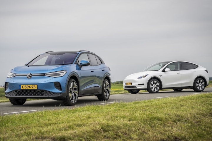Volkswagen ID4 en Tesla Model Y