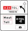 Verkeersborden Tolweg