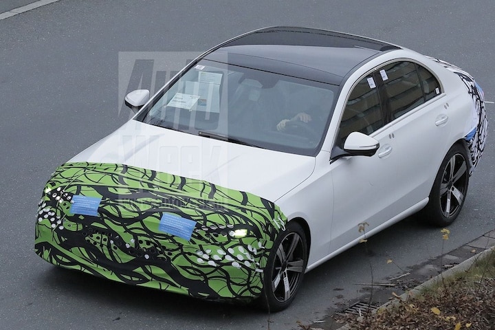 Mercedes-Benz C-klasse facelift spyshots