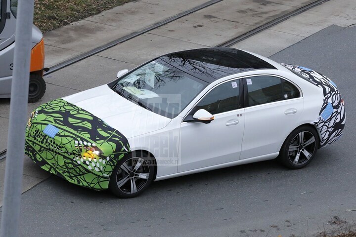 Mercedes-Benz C-klasse facelift spyshots