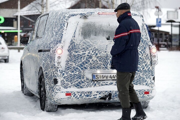 Spyshots Mercedes-Benz V-klasse elektrisch