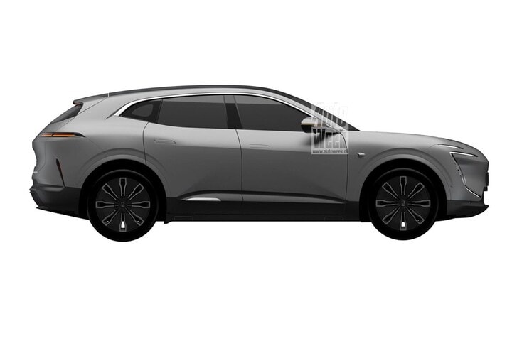 Avatr 07 EV met spiegels