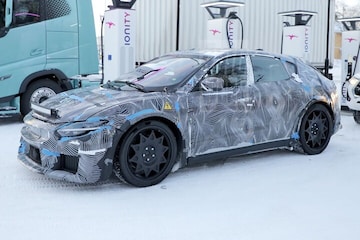 Ferrari EV mule spyshots