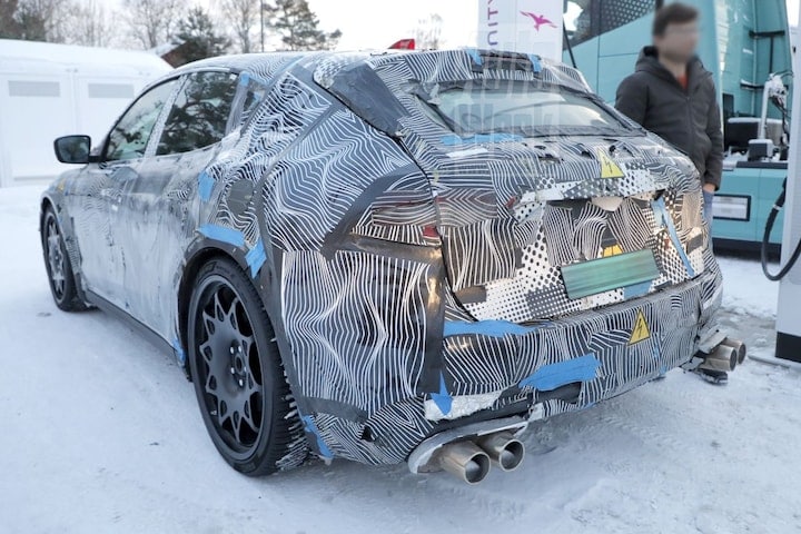 Ferrari EV mule spyshots