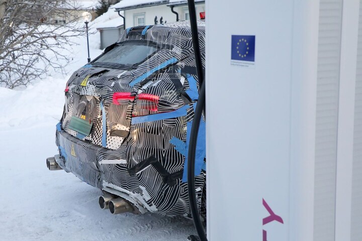Ferrari EV mule spyshots